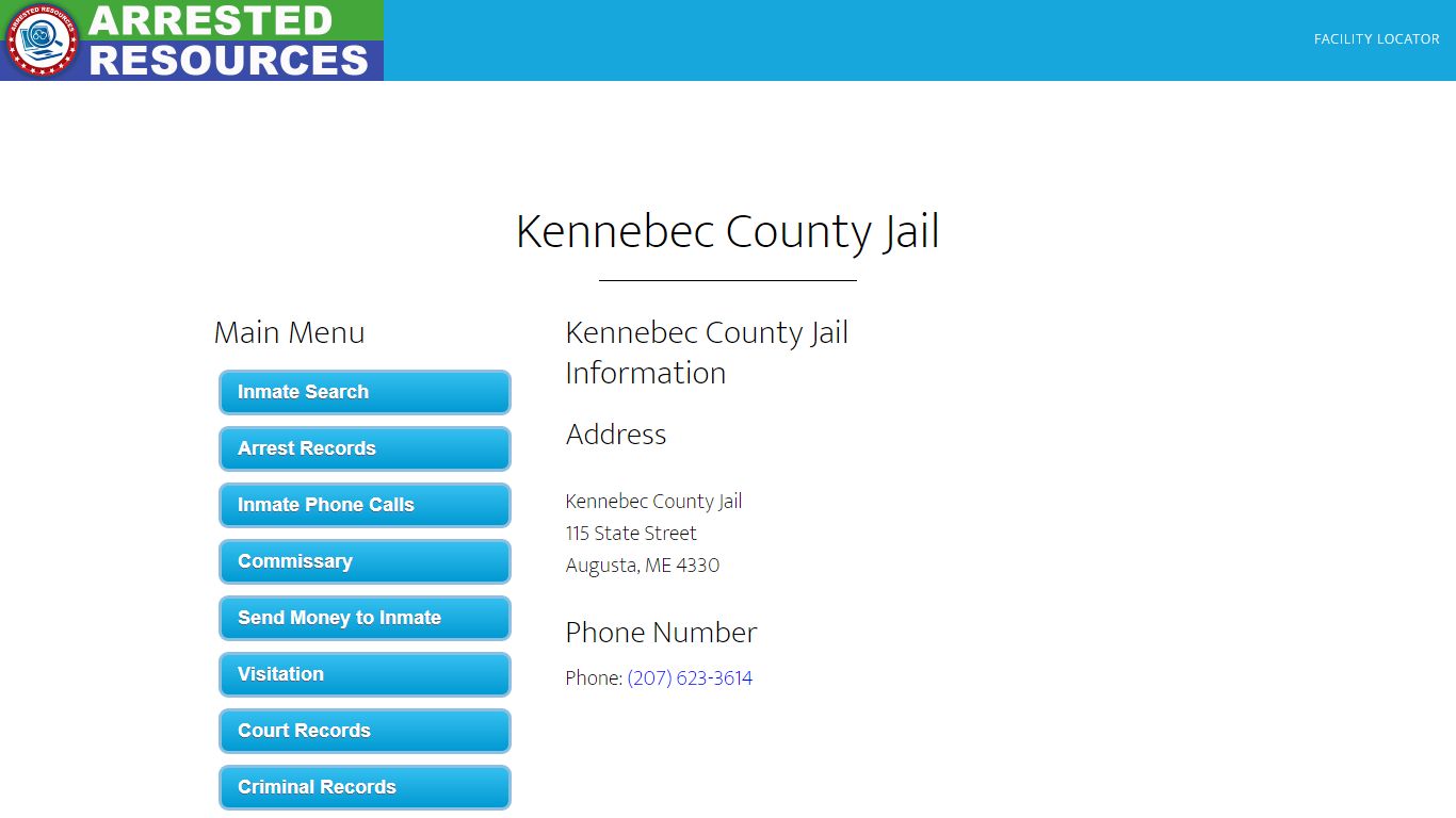 Kennebec County Jail - Inmate Search - Augusta, ME - Arrested Resources