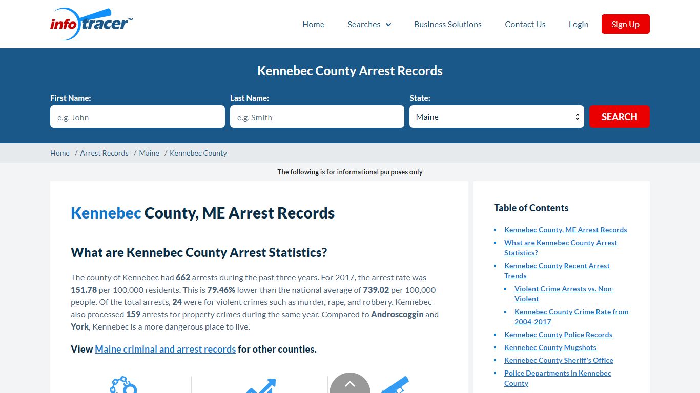 Kennebec County, ME Arrests, Mugshots & Jail Records - InfoTracer